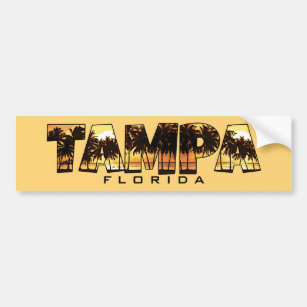 Palme-Autoaufkleber Tampas Florida Autoaufkleber
