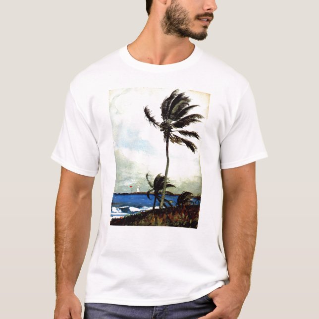 "Palme Baum-Nassau' T-Shirt (Vorderseite)