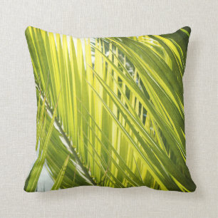 Palme-Blatt-Grün-Wurfs-Kissen Kissen