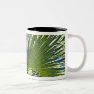 Palme Blätter, Meeresbrise Zweifarbige Tasse