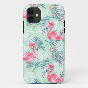 Palme Blätter und Flamingos Case-Mate iPhone Hülle