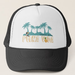 Palme Costa Ricas Pura Vida Toucan Strand Truckerkappe