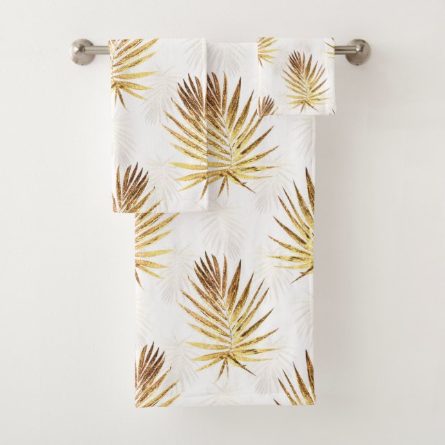 Palme d'or blanc tropical Feuille (En situation)