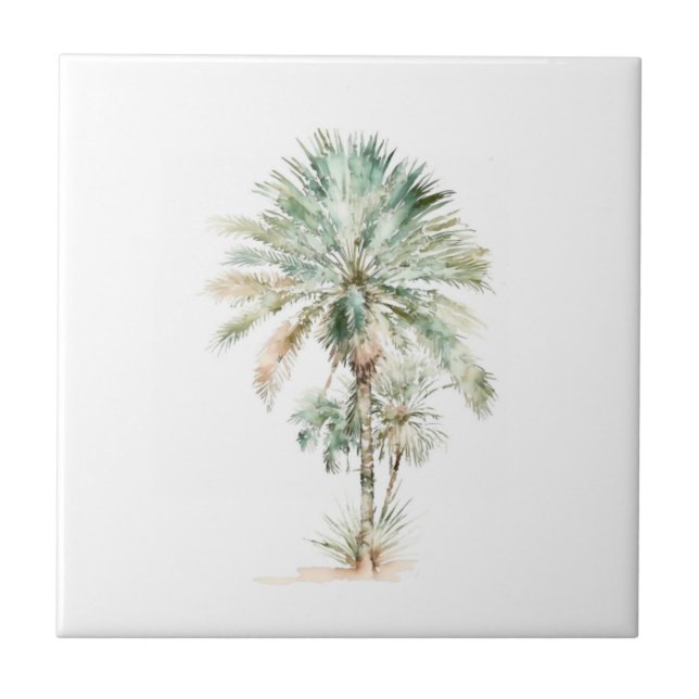 Palme Fliese (Vorderseite)