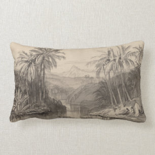 Palme-Kissen Edward Lear tropisches Lendenkissen