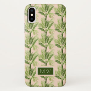 Palme-Muster des Monogramm-  Innender oasen-  Case-Mate iPhone Hülle