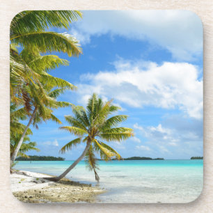 Palme-Strand-Untersetzer Untersetzer