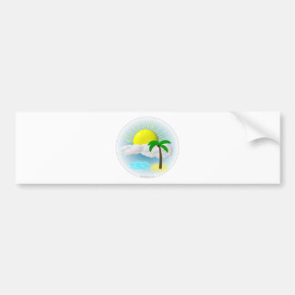 Palme, Sun und Strand Autoaufkleber
