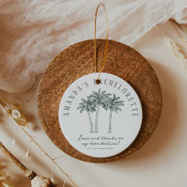 Palme Tree Bachelorette Geschenkanhänger