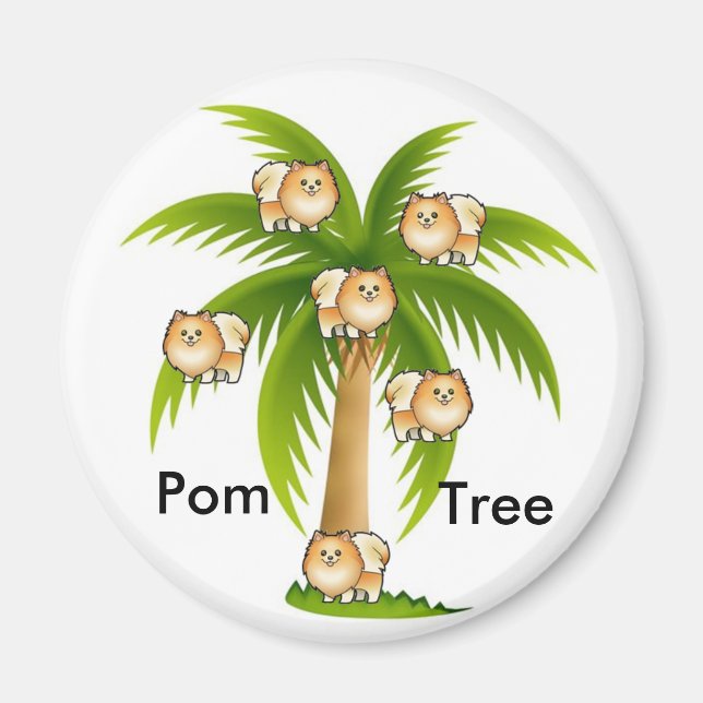 Palme Tree mit Spitzen Magnet (Vorne)