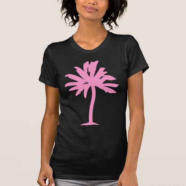 Palme Tree - Rosa T-Shirt (Vorderseite)