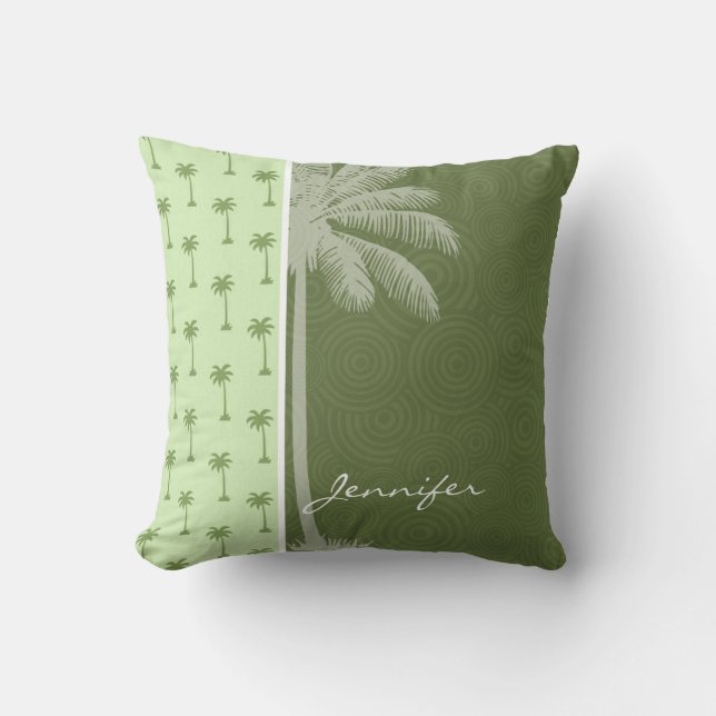 Palme; Tropisch Kissen (Vorderseite)