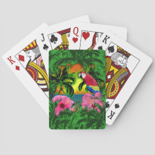 Palme-und Insel-Sonnenuntergänge Spielkarten