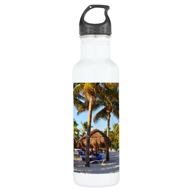 Palme-Wasser-Flasche Trinkflasche (Vorderseite)