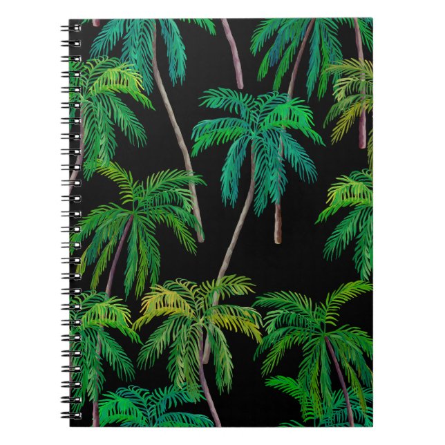 Palmen: Acrylsommer-Muster. Notizblock (Vorderseite)