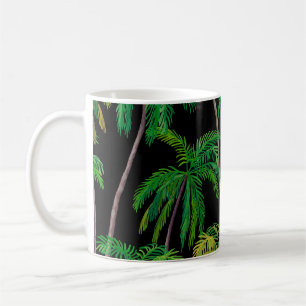 Palmen: Akryllisches Sommermuster. Kaffeetasse