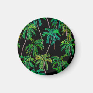 Palmen: Akryllisches Sommermuster. Magnet