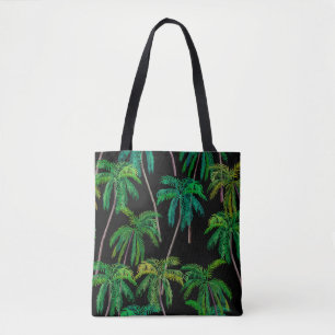 Palmen: Akryllisches Sommermuster. Tasche