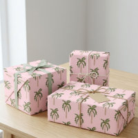 Palmen am Meeresufer Rosa Niedliches KUSTOM