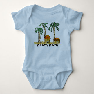Palmen am paradiesischen Strand Baby Strampler