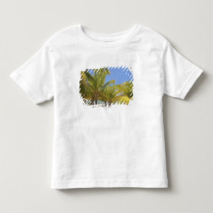 Palmen auf einem weißen Sand-Strand Hondurass Kleinkind T-shirt
