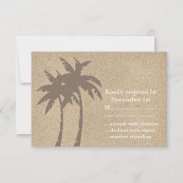 Palmen & Beach Sand UAWG RSVP Karte
