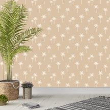 Palmen Boho Küsten-Farmhaus Neutral Sand