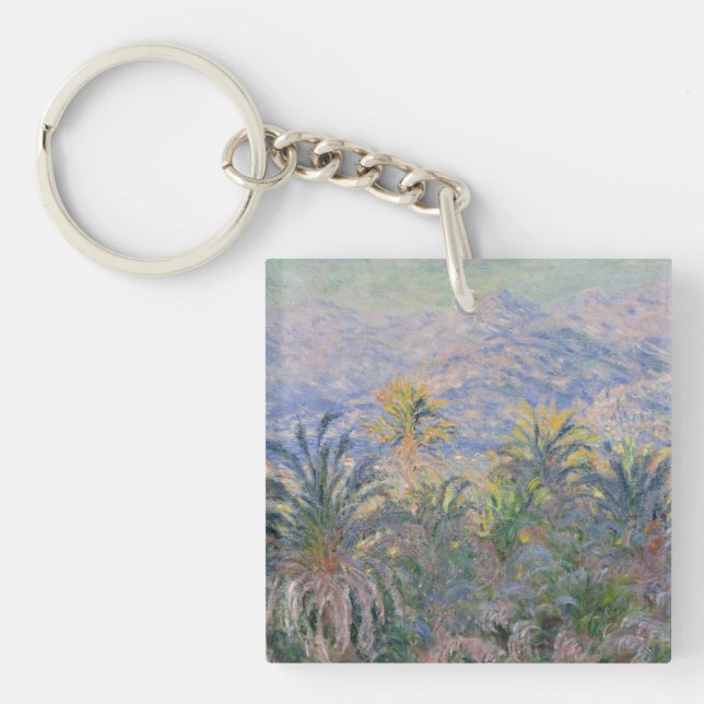 Palmen Claude Monets | bei Bordighera Schlüsselanhänger (Vorderseite)