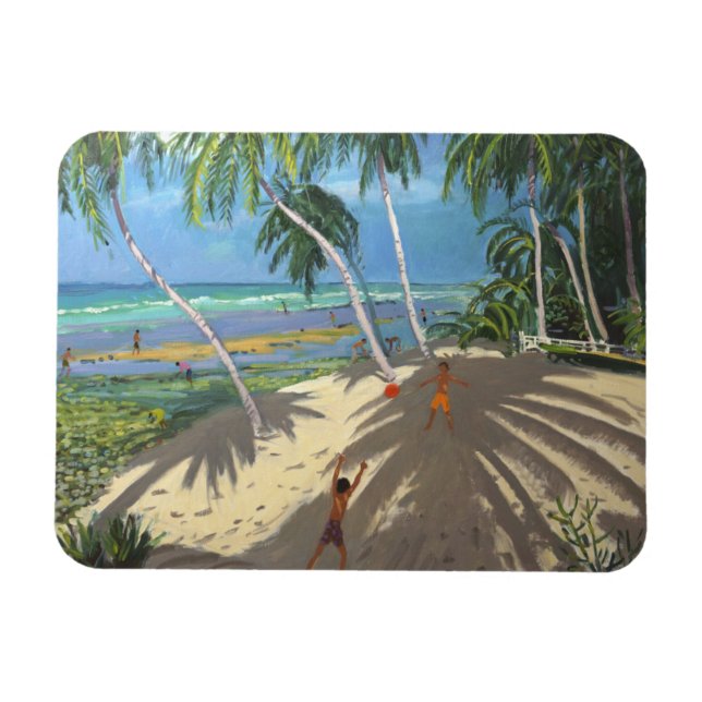 Palmen Clovelly Beach Barbados 2013 Magnet (Horizontal)