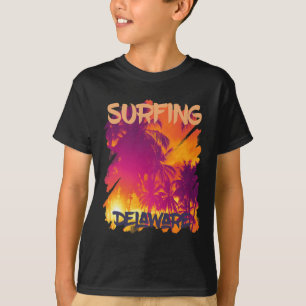 Palmen Delaware Urlaub Strand Ozean T-Shirt