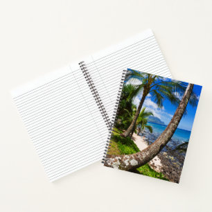 Palmen entlang des Hideaways Beach Notizbuch