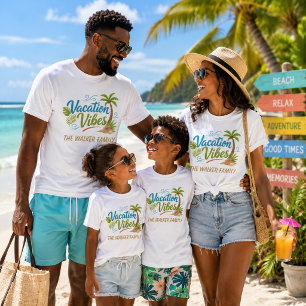 Palmen & Familien-Erinnerungen Urlaub T-Shirt