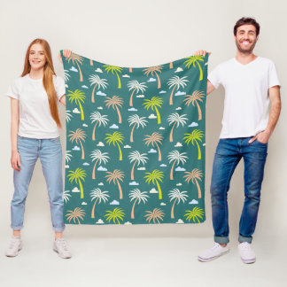 Palmen Fleecedecke