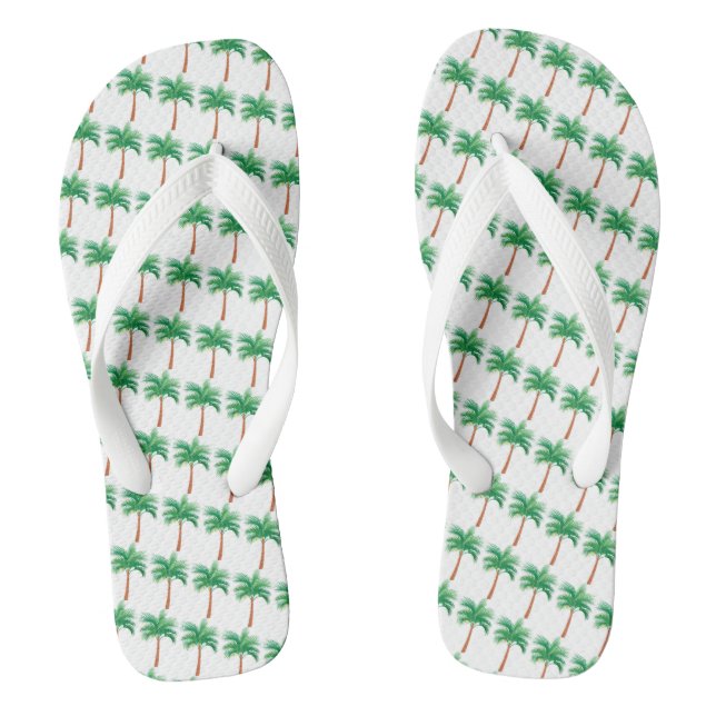 Palmen Flip Flops (Fußbett)