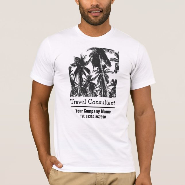 Palmen für Reiseberater oder Agent T-Shirt (Vorderseite)