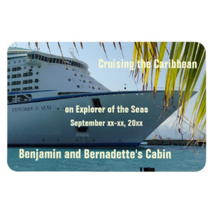 Palmen-gerahmte Bogen Stateroom Tür-Markierung Magnet