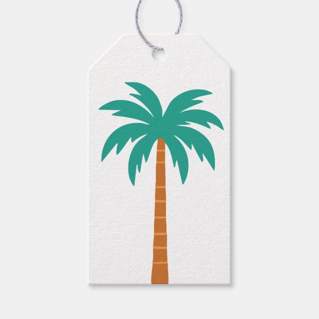 Palmen Geschenkanhänger (Vorderseite)
