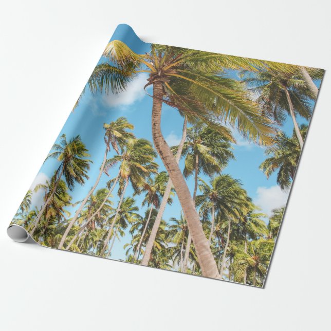 Palmen Geschenkpapier (Ungerollt)