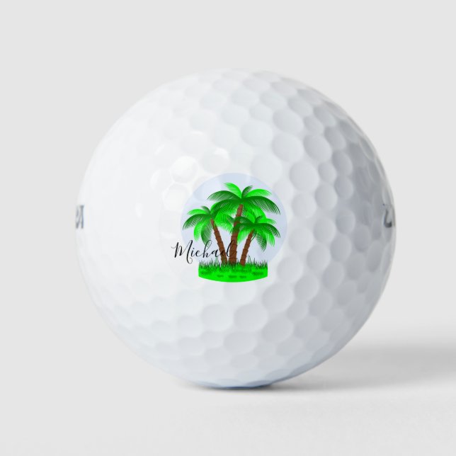 Palmen Golfball (Vorderseite)