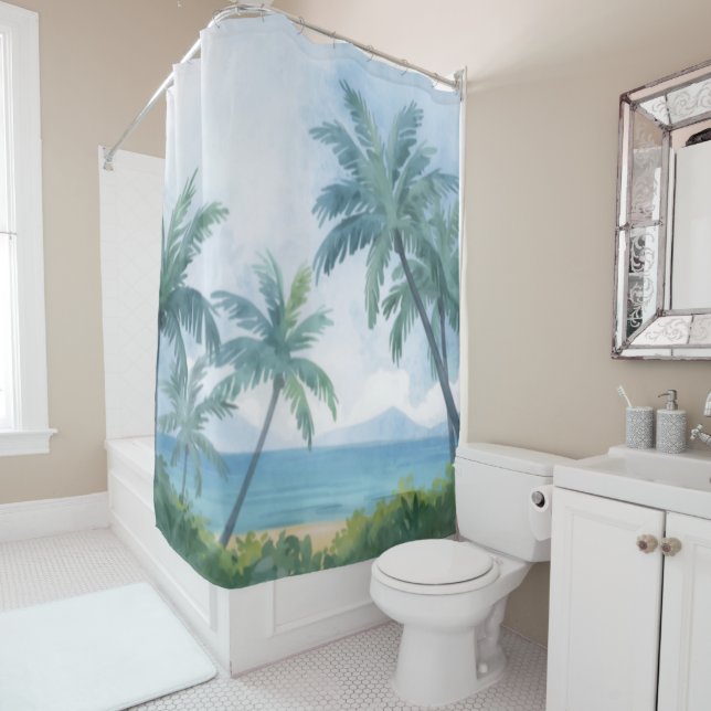 Palmen Hawaii Duschvorhang (Beispiel)