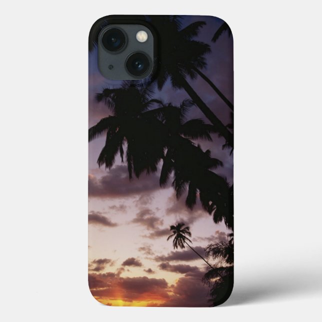 Palmen im Meer Case-Mate iPhone Hülle (Rückseite)