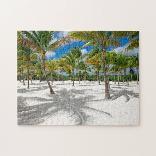 Palmen im Sand-Jigsaw-Puzzle (Horizontal)