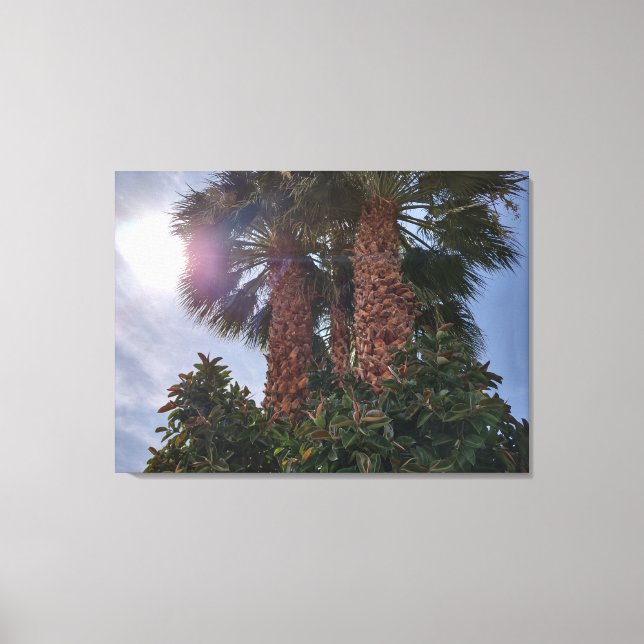 PALMEN IN DER WÜSTE 1 LEINWANDDRUCK (Vorderseite)