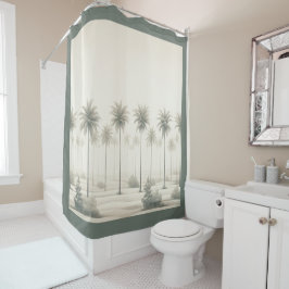 Palmen in Miami Duschvorhang