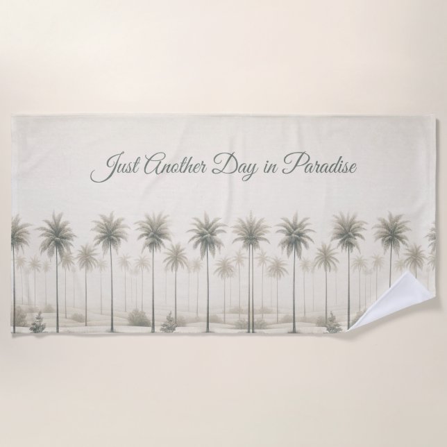 Palmen in Miami Strandtuch (Vorderseite)