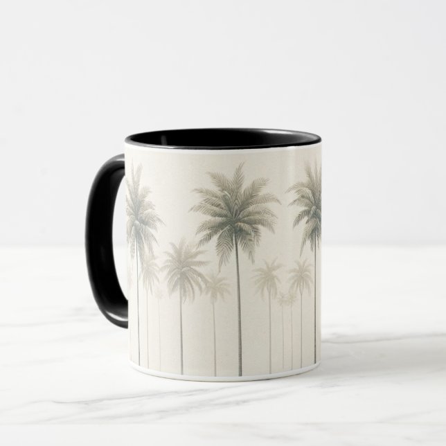 Palmen in Miami Tasse (Vorderseite Links)