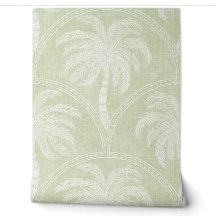 Palmen in Pastellgrün Bogen-Motiven Texturiert