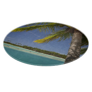 Palmen & Lagune, Musket Cove Island Resort Schneidebrett