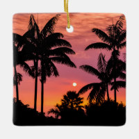 Palmen mit Silhouette, Hawaii