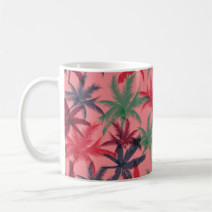 Palmen nahtloses Muster Kaffeetasse